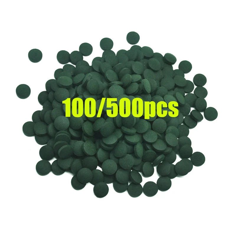 100/200/300/500pcs ความบริสุทธ - Spirulina Tablet Organic บทวิจารณ์และราคา