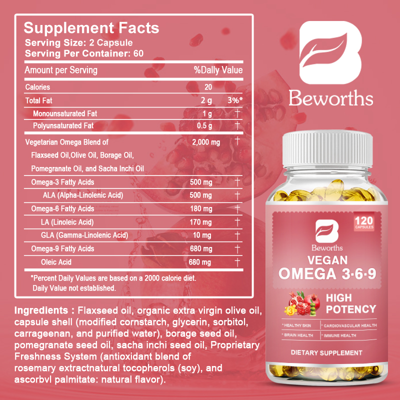 Beworths โอเมก้า3,6,9แคปซูลที่ - Apple Cider Vinegar Pill บทวิจารณ์และราคา